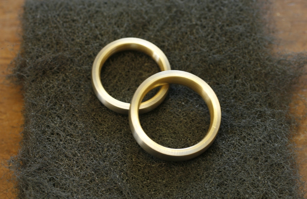 wedding ring production with processing - plug-in soldering rings