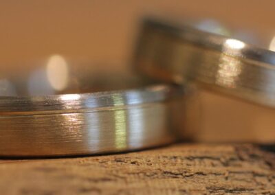 Schlichte Matte Ehe Ringe Zweifarbig Stolberg
