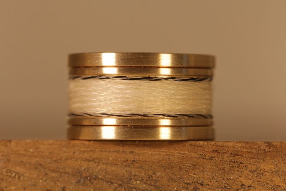 Anfertigung - Pferdehaarschmuck - Ring aus Gold