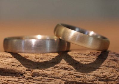 Solder rings wedding rings