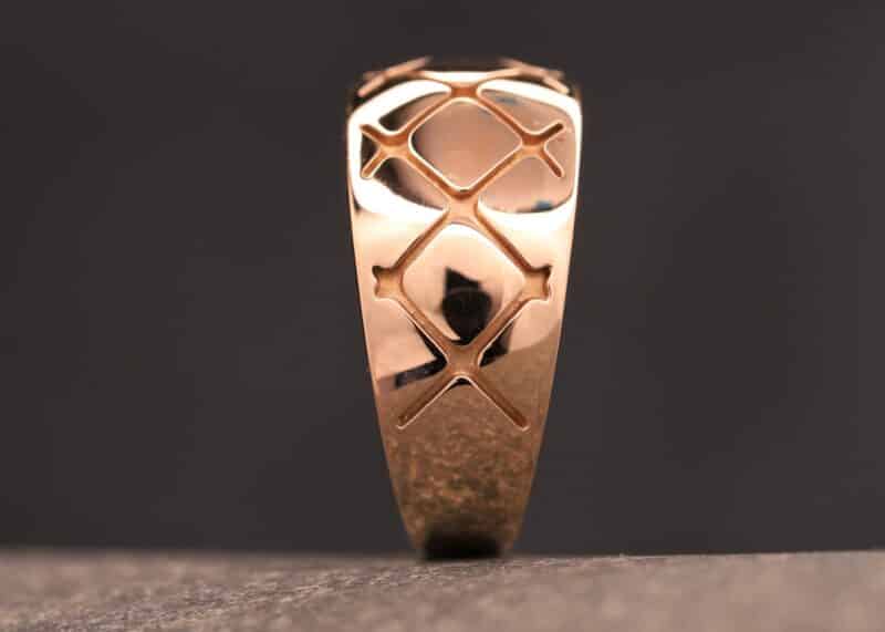 caretta chesterfield - ausgefallener breiter gold ring aus stolberg