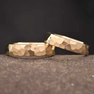 forged gold wedding rings from the schmuckgarten near aachen